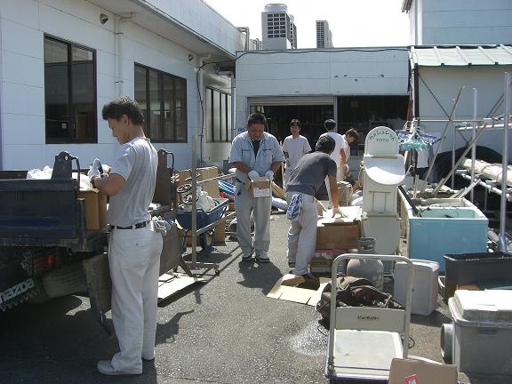 トダックス　奉仕作業　大倉庫